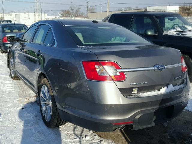 1FAHP2FW8BG180463 - 2011 FORD TAURUS LIM GRAY photo 3