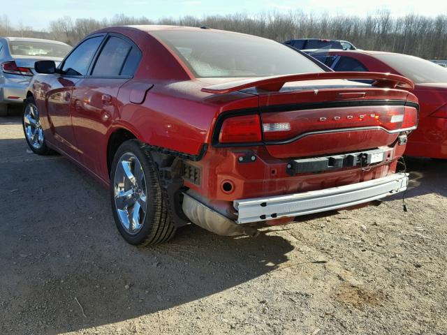 2C3CDXHG2CH172952 - 2012 DODGE CHARGER SX RED photo 3