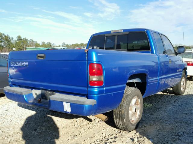 1B7HC13Y5YJ167512 - 2000 DODGE RAM 1500 BLUE photo 4