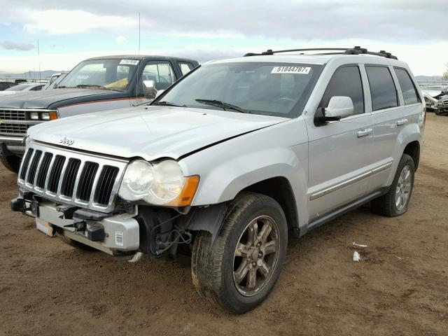 1J8HR58218C223419 - 2008 JEEP GRAND CHER SILVER photo 2