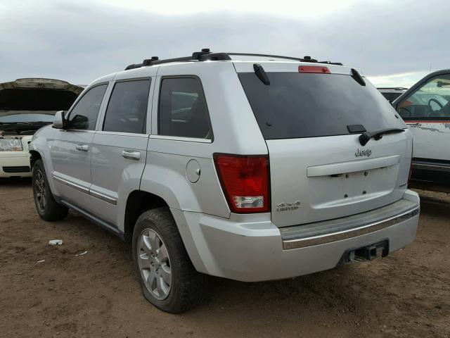 1J8HR58218C223419 - 2008 JEEP GRAND CHER SILVER photo 3