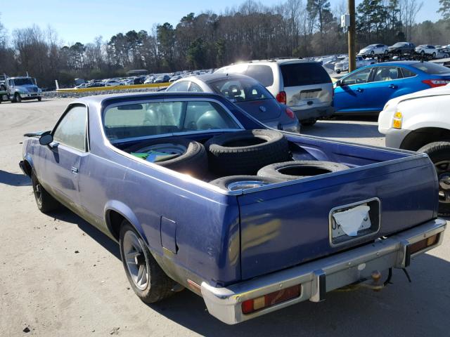 1W80L8D497354 - 1978 CHEVROLET EL CAMINO BLUE photo 3