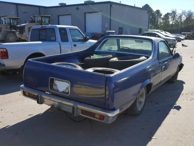 1W80L8D497354 - 1978 CHEVROLET EL CAMINO BLUE photo 4