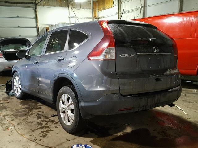 2HKRM4H5XDH650840 - 2013 HONDA CR-V EX CHARCOAL photo 3