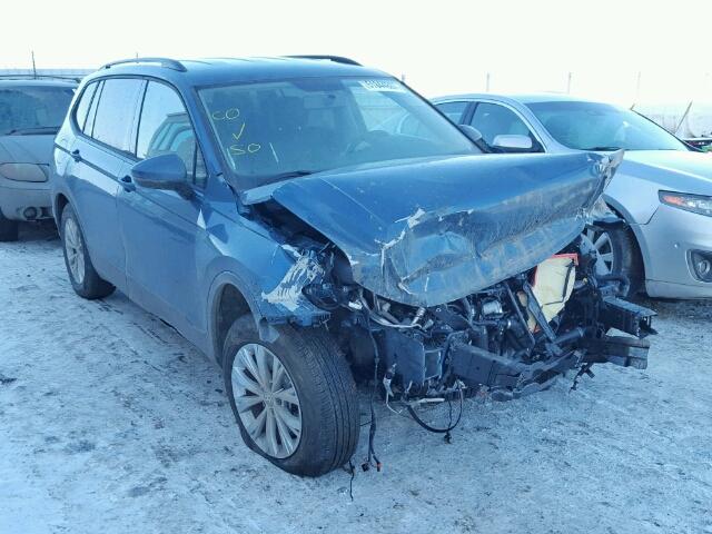 3VV0B7AX1JM004766 - 2018 VOLKSWAGEN TIGUAN S BLUE photo 1