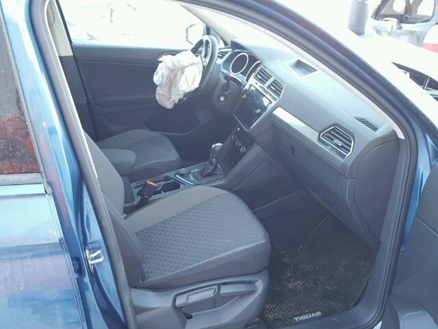 3VV0B7AX1JM004766 - 2018 VOLKSWAGEN TIGUAN S BLUE photo 5