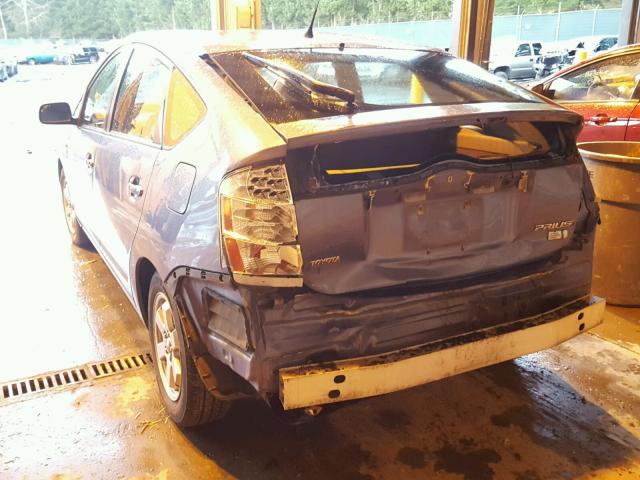 JTDKB20U777664086 - 2007 TOYOTA PRIUS BLUE photo 3