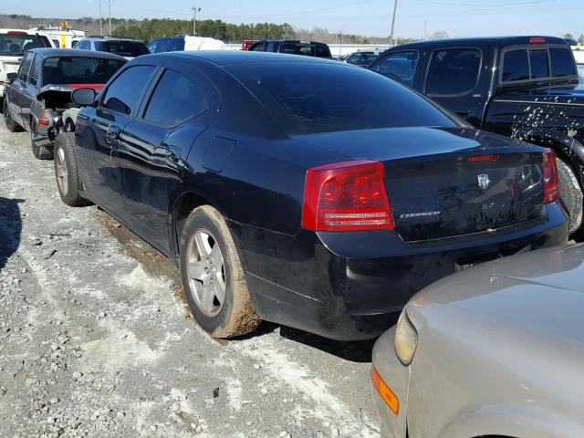 2B3KA43GX7H890276 - 2007 DODGE CHARGER SE BLACK photo 3