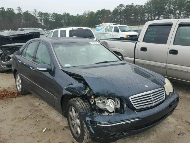 WDBRF61J02F205686 - 2002 MERCEDES-BENZ C 240 BLUE photo 1