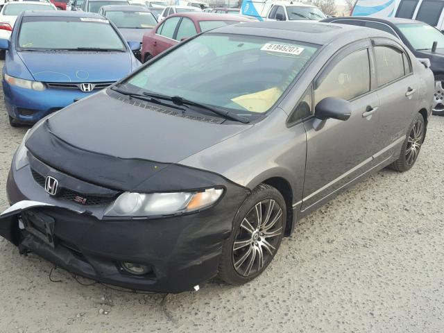 2HGFA55589H704370 - 2009 HONDA CIVIC SI GRAY photo 2