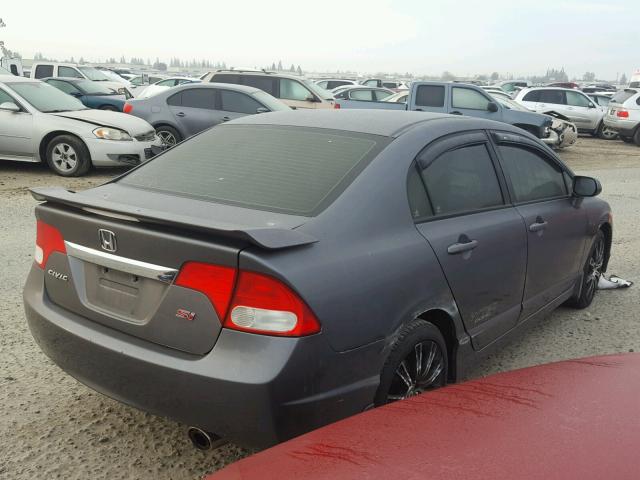 2HGFA55589H704370 - 2009 HONDA CIVIC SI GRAY photo 4