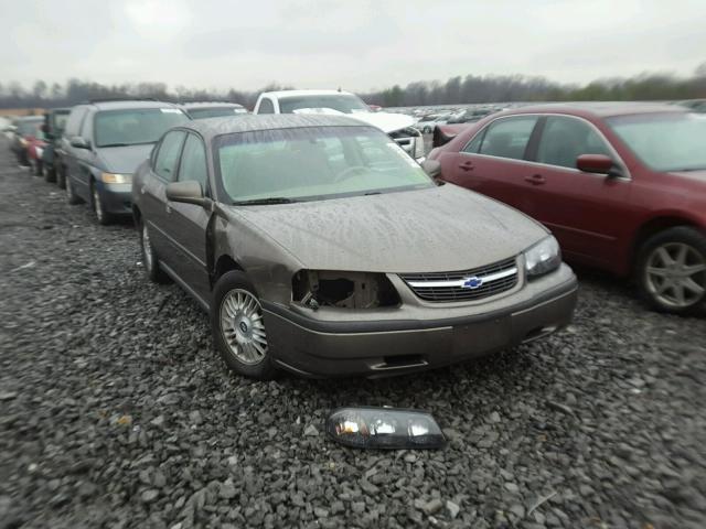 2G1WF55E429137132 - 2002 CHEVROLET IMPALA BROWN photo 1