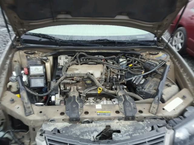 2G1WF55E429137132 - 2002 CHEVROLET IMPALA BROWN photo 7