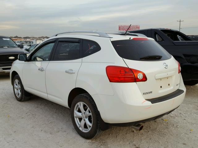 JN8AS5MV0AW132499 - 2010 NISSAN ROGUE S WHITE photo 3