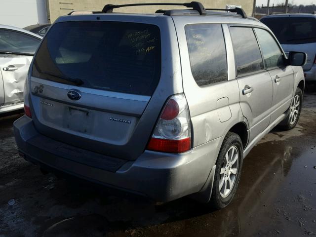 JF1SG65657H728421 - 2007 SUBARU FORESTER 2 SILVER photo 4