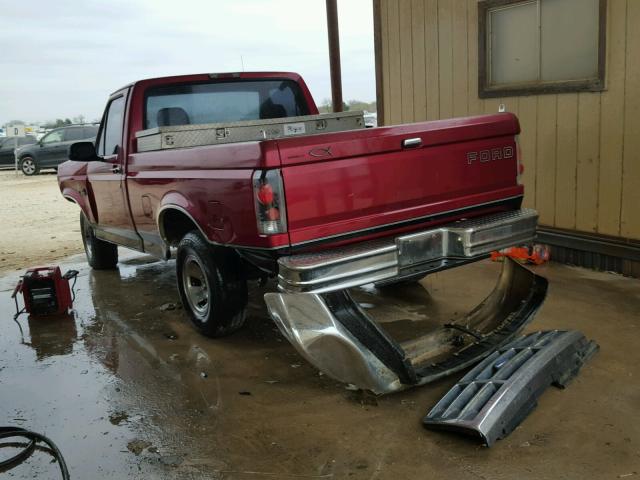 1FTDF15YXRLA20448 - 1994 FORD F150 BURGUNDY photo 3