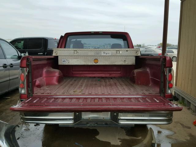 1FTDF15YXRLA20448 - 1994 FORD F150 BURGUNDY photo 6