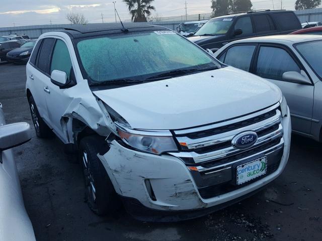 2FMDK3JC6BBB27595 - 2011 FORD EDGE SEL WHITE photo 1