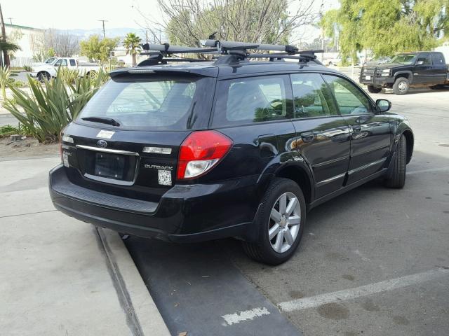 4S4BP61C987310646 - 2008 SUBARU OUTBACK 2. BLACK photo 4