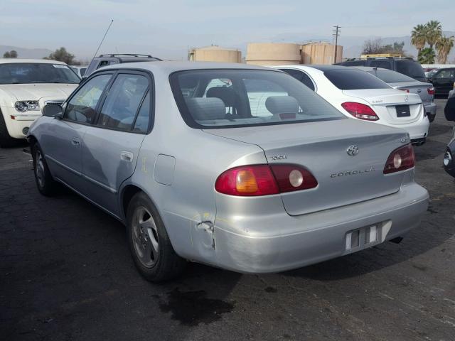 1NXBR12E42Z633878 - 2002 TOYOTA COROLLA CE SILVER photo 3