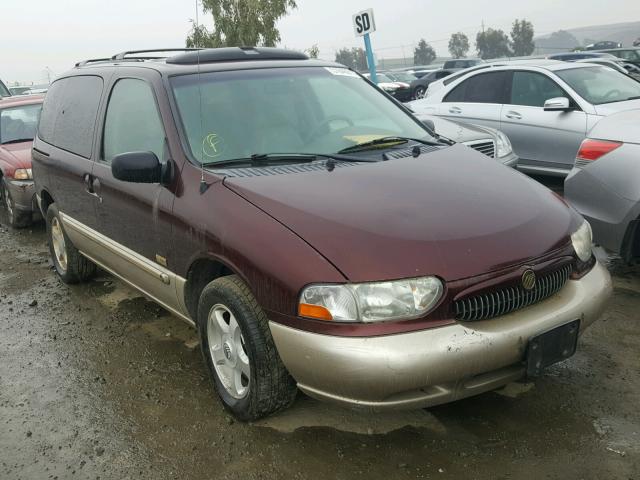 4M2XV14T4YDJ10851 - 2000 MERCURY VILLAGER E BURGUNDY photo 1