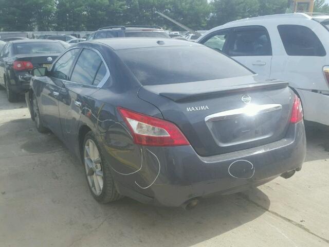 1N4AA51E19C813261 - 2009 NISSAN MAXIMA S GRAY photo 3