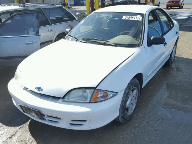 1G1JC524627326574 - 2002 CHEVROLET CAVALIER B WHITE photo 2