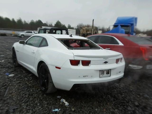 2G1FC1E32C9114353 - 2012 CHEVROLET CAMARO LT WHITE photo 3