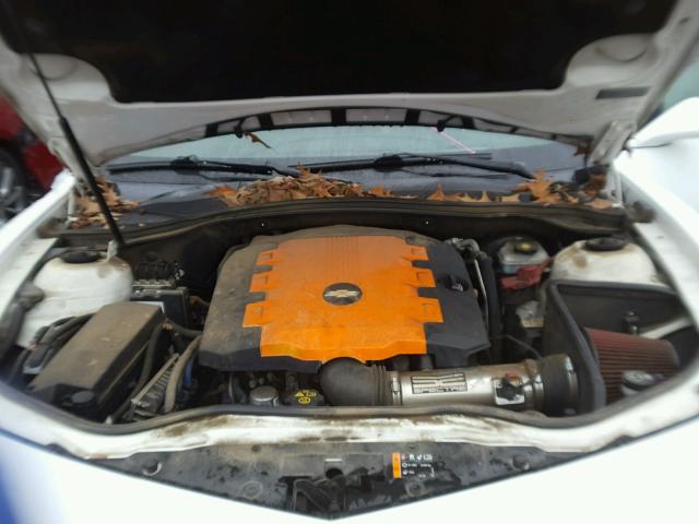 2G1FC1E32C9114353 - 2012 CHEVROLET CAMARO LT WHITE photo 7