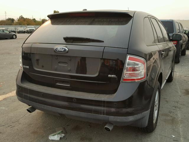 2FMDK38C28BB08329 - 2008 FORD EDGE SEL BLACK photo 4