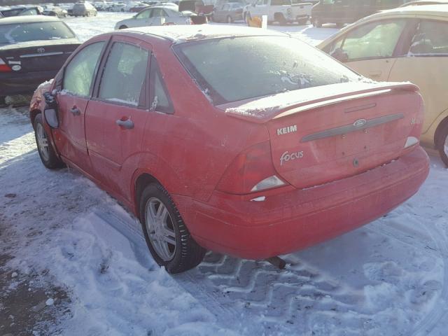 1FAFP34351W327591 - 2001 FORD FOCUS SE RED photo 3