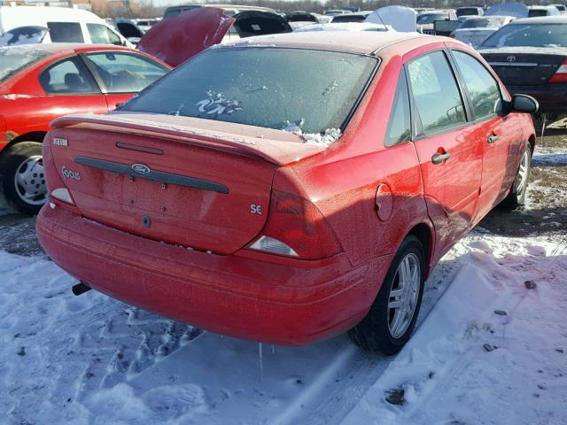 1FAFP34351W327591 - 2001 FORD FOCUS SE RED photo 4