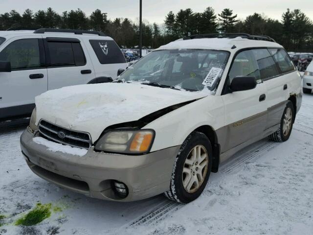 4S3BH665517619323 - 2001 SUBARU LEGACY OUT WHITE photo 2