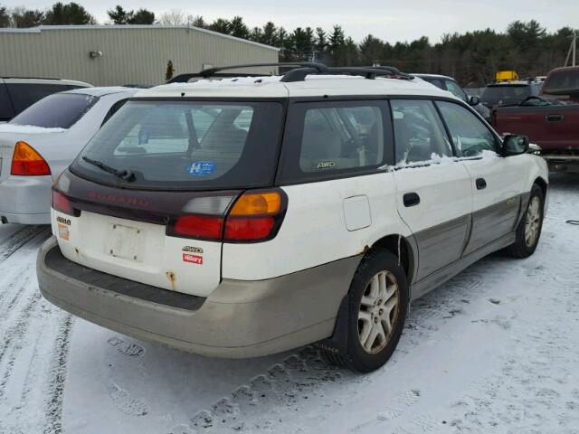 4S3BH665517619323 - 2001 SUBARU LEGACY OUT WHITE photo 4