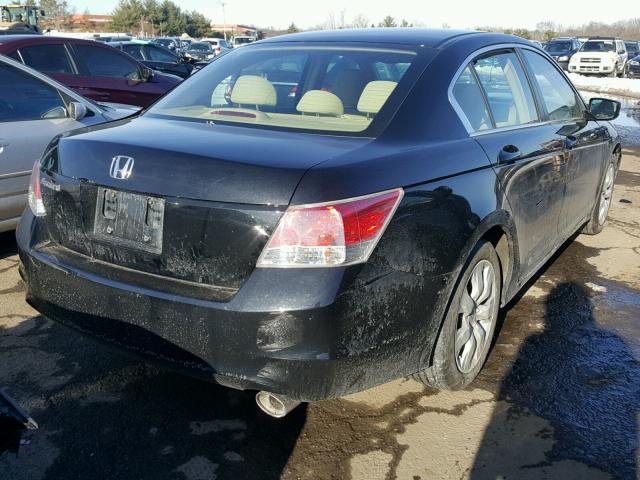 1HGCP26779A067776 - 2009 HONDA ACCORD EX BLACK photo 4