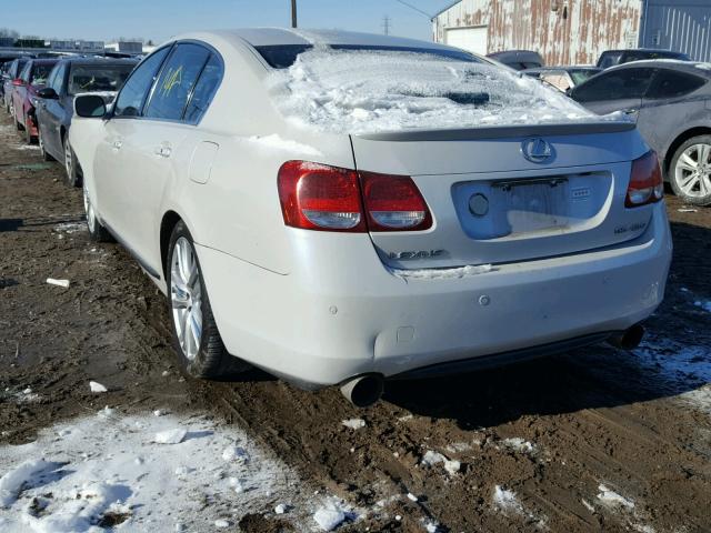 JTHBN96S765004788 - 2006 LEXUS GS GENERAT WHITE photo 3