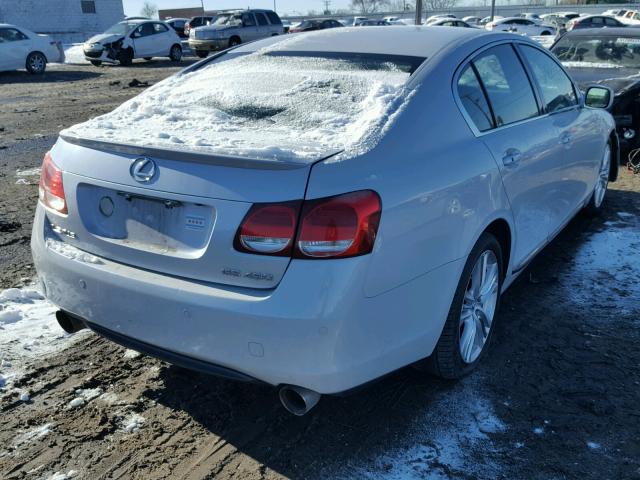 JTHBN96S765004788 - 2006 LEXUS GS GENERAT WHITE photo 4