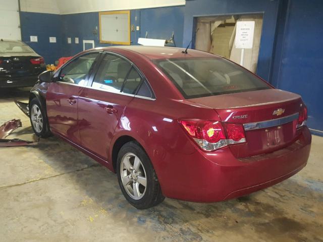 1G1PE5S96B7297948 - 2011 CHEVROLET CRUZE LT MAROON photo 3