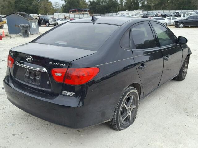 KMHDU4AD2AU210149 - 2010 HYUNDAI ELANTRA BL BLACK photo 4