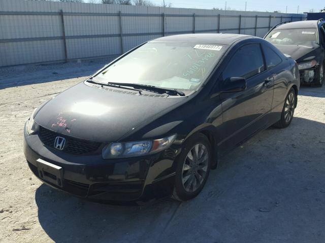 2HGFG12969H502772 - 2009 HONDA CIVIC EXL BLACK photo 2