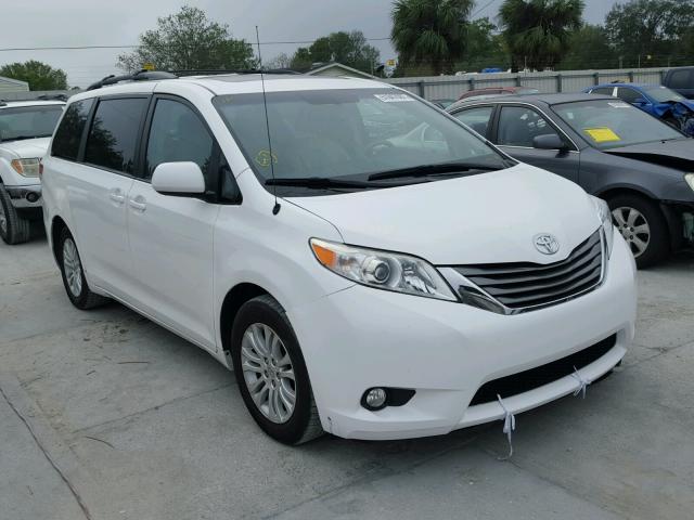 5TDYK3DC0ES468690 - 2014 TOYOTA SIENNA XLE WHITE photo 1