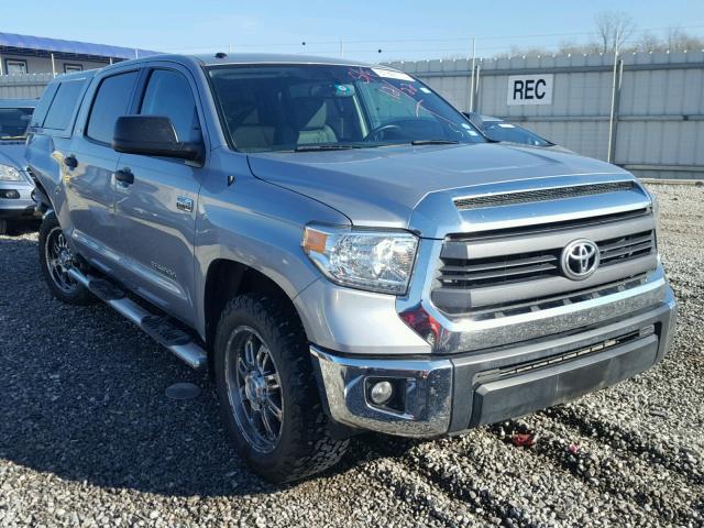 5TFEY5F12EX152453 - 2014 TOYOTA TUNDRA CRE SILVER photo 1