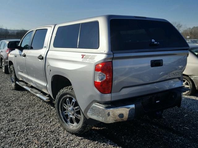 5TFEY5F12EX152453 - 2014 TOYOTA TUNDRA CRE SILVER photo 3