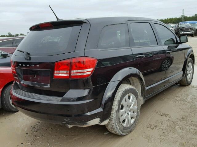 3C4PDCAB2FT587687 - 2015 DODGE JOURNEY SE BLACK photo 4