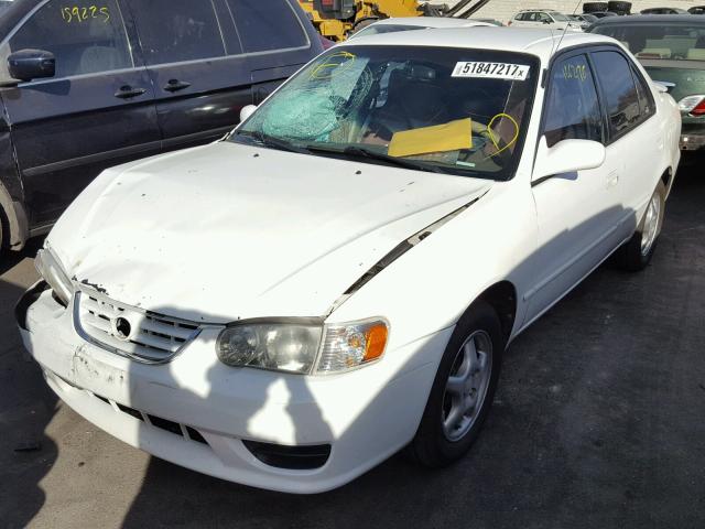 1NXBR12E82Z610412 - 2002 TOYOTA COROLLA CE WHITE photo 2