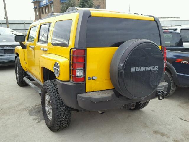 5GTDN136068114155 - 2006 HUMMER H3 YELLOW photo 3