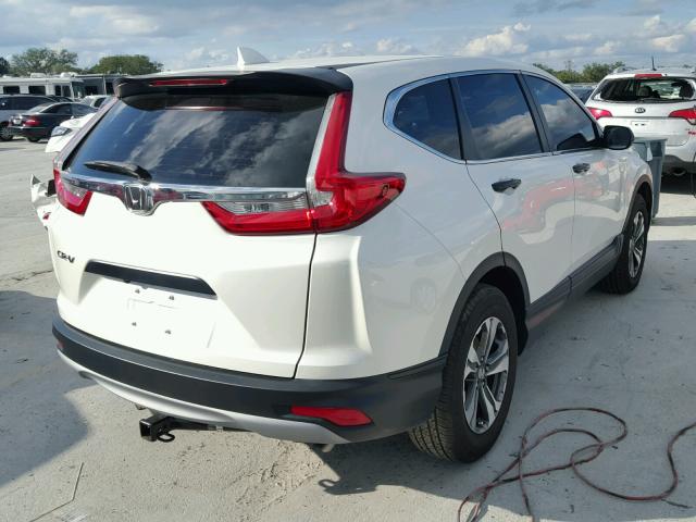 2HKRW5H30HH400771 - 2017 HONDA CR-V LX WHITE photo 4