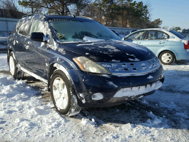 JN8AZ08W33W214070 - 2003 NISSAN MURANO SL BLUE photo 1