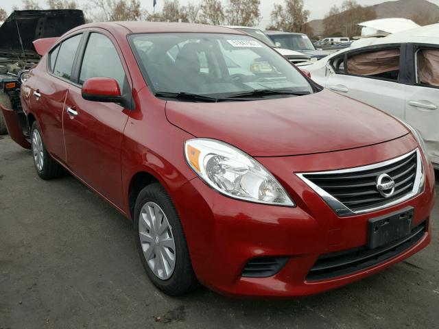 3N1CN7APXCL924216 - 2012 NISSAN VERSA S RED photo 1