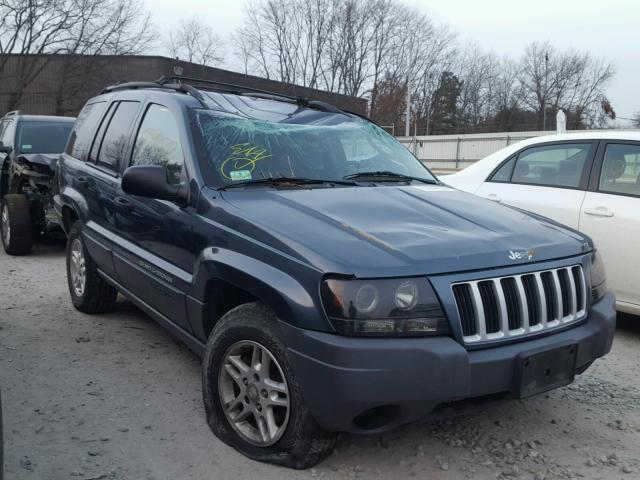 1J4GW48S54C176809 - 2004 JEEP GRAND CHER BLUE photo 1